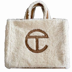 UGG x TELFAR Medium Reverse Shearling Shopper Tote Bag